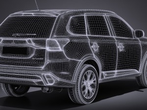 Mitsubishi Outlander 2016 3D Model