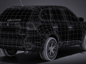 Mitsubishi Outlander 2016 3D Model