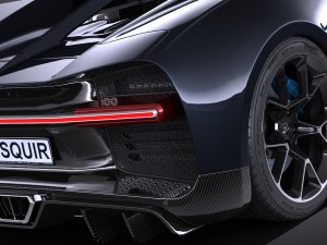 Bugatti Chiron 2017 Without Interior 3D 模型
