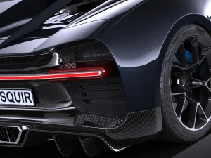 Bugatti Chiron 2017 Without Interior 3D Model