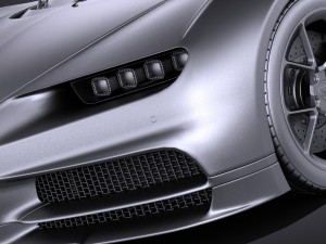 Bugatti Chiron 2017 Without Interior 3D 模型