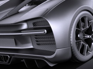 Bugatti Chiron 2017 Without Interior 3D 模型