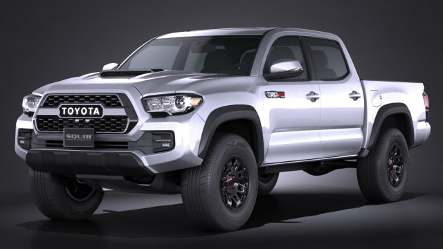 Toyota Tacoma TRD Pro 2017 Modello 3D .c4d .max .obj .3ds .fbx .stl .blend