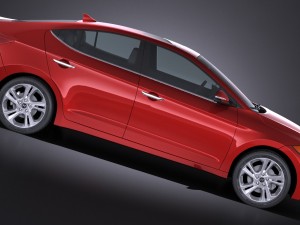 Hyundai Elantra 2017 Modelo 3D