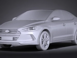 Hyundai Elantra 2017 3D Model