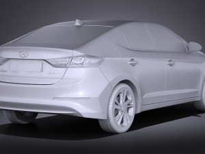 Hyundai Elantra 2017 Modelo 3D