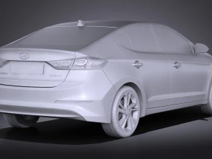 Hyundai Elantra 2017 3D Model