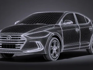 Hyundai Elantra 2017 3D Model