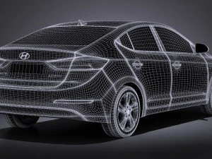 Hyundai Elantra 2017 3D Model