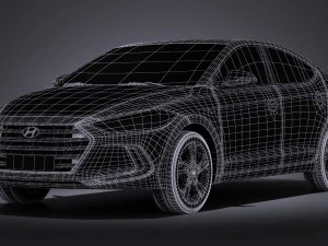 Hyundai Elantra 2017 3D Model