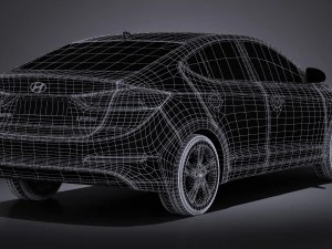 Hyundai Elantra 2017 3D Model
