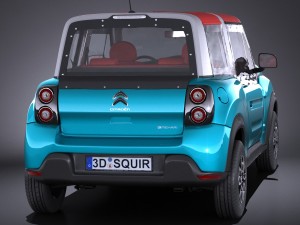 Citroen e-mehari 2017 3D 模型