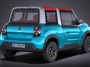 Citroen e-mehari 2017 3D 模型