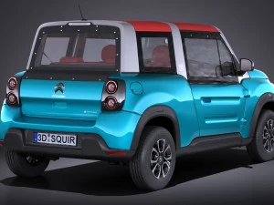 Citroen e-mehari 2017 3D Model