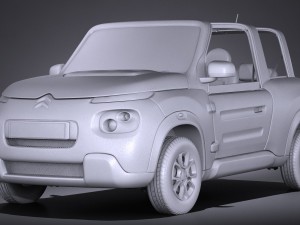 Citroen e-mehari 2017 3D 模型