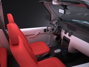Citroen e-mehari 2017 3D 模型
