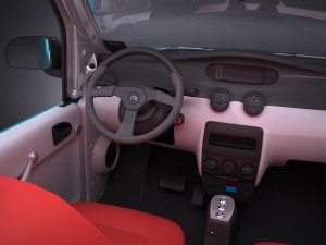 Citroen e-mehari 2017 3D 模型