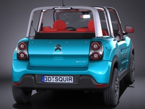 Citroen e-mehari 2017 3D 模型