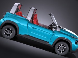 Citroen e-mehari 2017 3D 模型