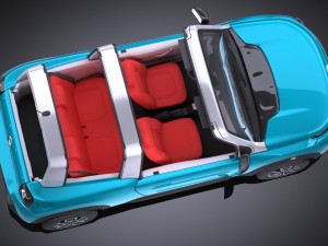 Citroen e-mehari 2017 3D 模型