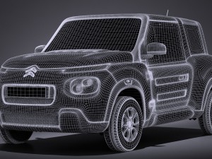 Citroen e-mehari 2017 3D 模型