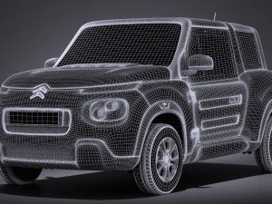 Citroen e-mehari 2017 3D Model