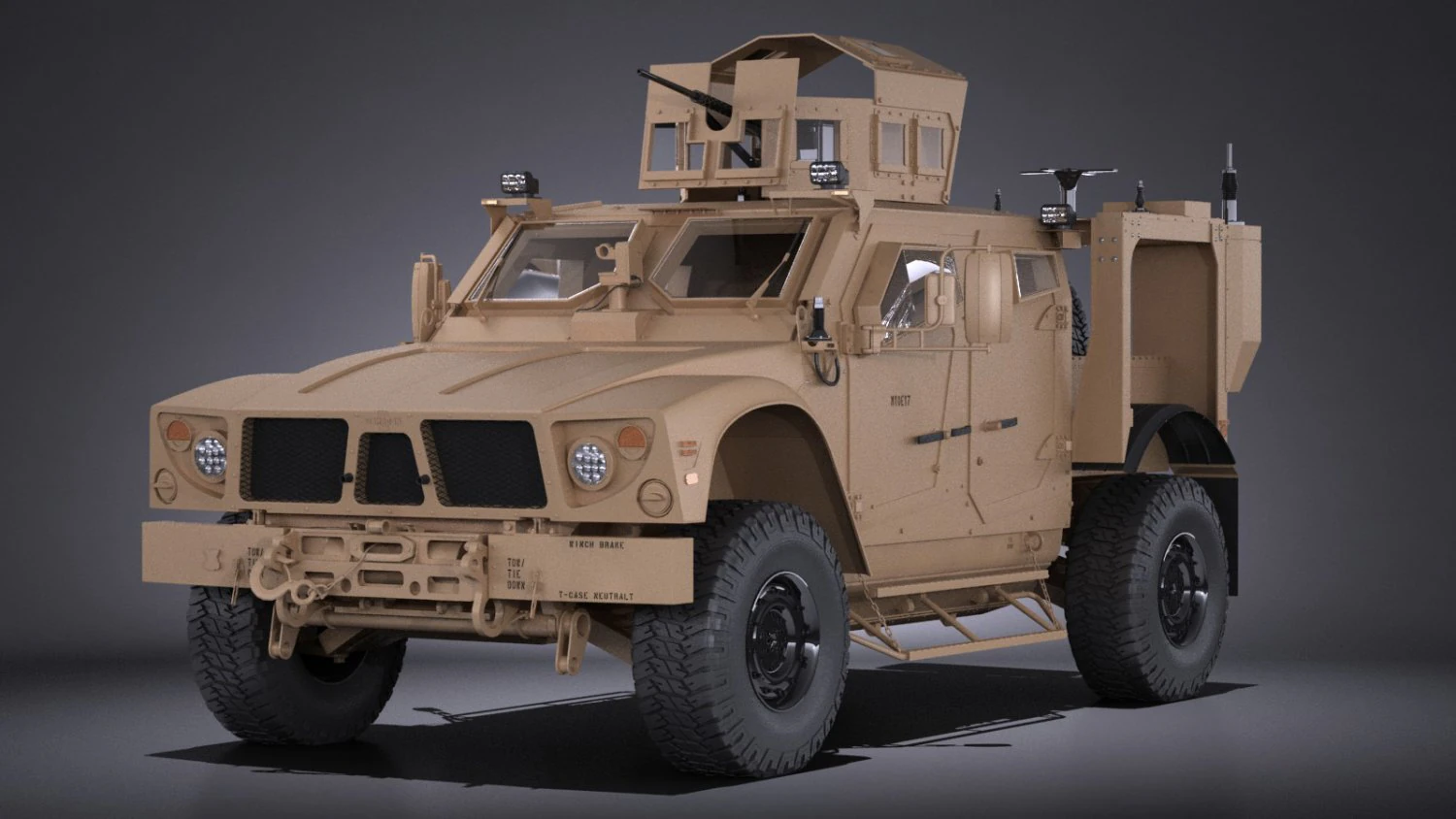Oshkosh M-ATV R6 3D Model .c4d .max .obj .3ds .fbx .stl .blend 