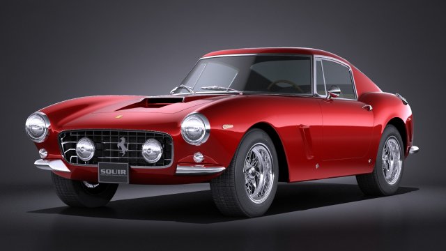 Ferrari 250 GT SWB Berlinetta 1953-1964 Modèle 3D .c4d .max .obj .3ds .fbx .stl .blend 