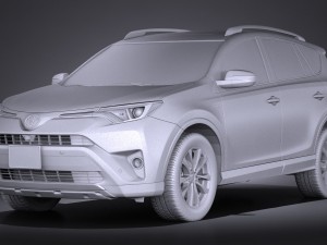 Toyota RAV4 Hybrid 2016 3D Model