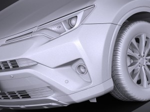 Toyota RAV4 Hybrid 2016 3D Model