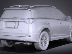 Toyota RAV4 Hybrid 2016 3D Model
