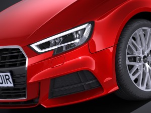 Audi A3 2017 5-door 3D Model