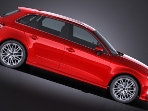 Audi A3 2017 5-door 3D Model