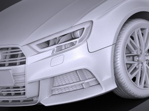 Audi A3 2017 5-door 3D Model