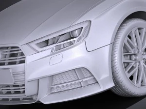 Audi A3 2017 5-door 3D Model