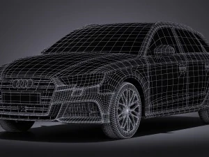 Audi A3 2017 5-door 3D Model