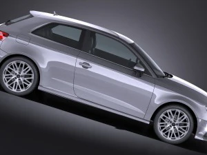 Audi a3 2017 3-door 3D Model