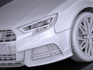Audi a3 2017 3-door 3D Model