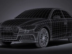 Audi a3 2017 3-door 3D Model