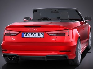 Audi A3 2017 Cabriolet Model 3D