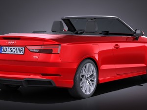 Audi A3 2017 Cabriolet Model 3D