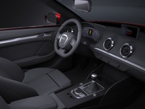 Audi A3 2017 Cabriolet Model 3D