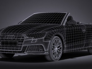 Audi A3 2017 Cabriolet Model 3D