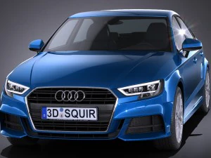 SAudi A3 2017 Sedan 3D Model