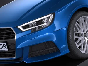 SAudi A3 2017 Sedan 3D Model