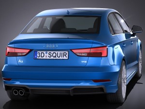 SAudi A3 2017 Sedan Model 3D