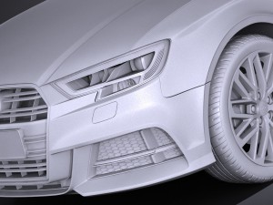 SAudi A3 2017 Sedan Model 3D