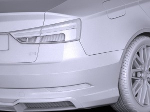 SAudi A3 2017 Sedan Model 3D