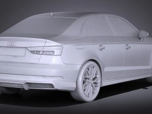 SAudi A3 2017 Sedan 3D Model
