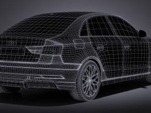 SAudi A3 2017 Sedan Model 3D